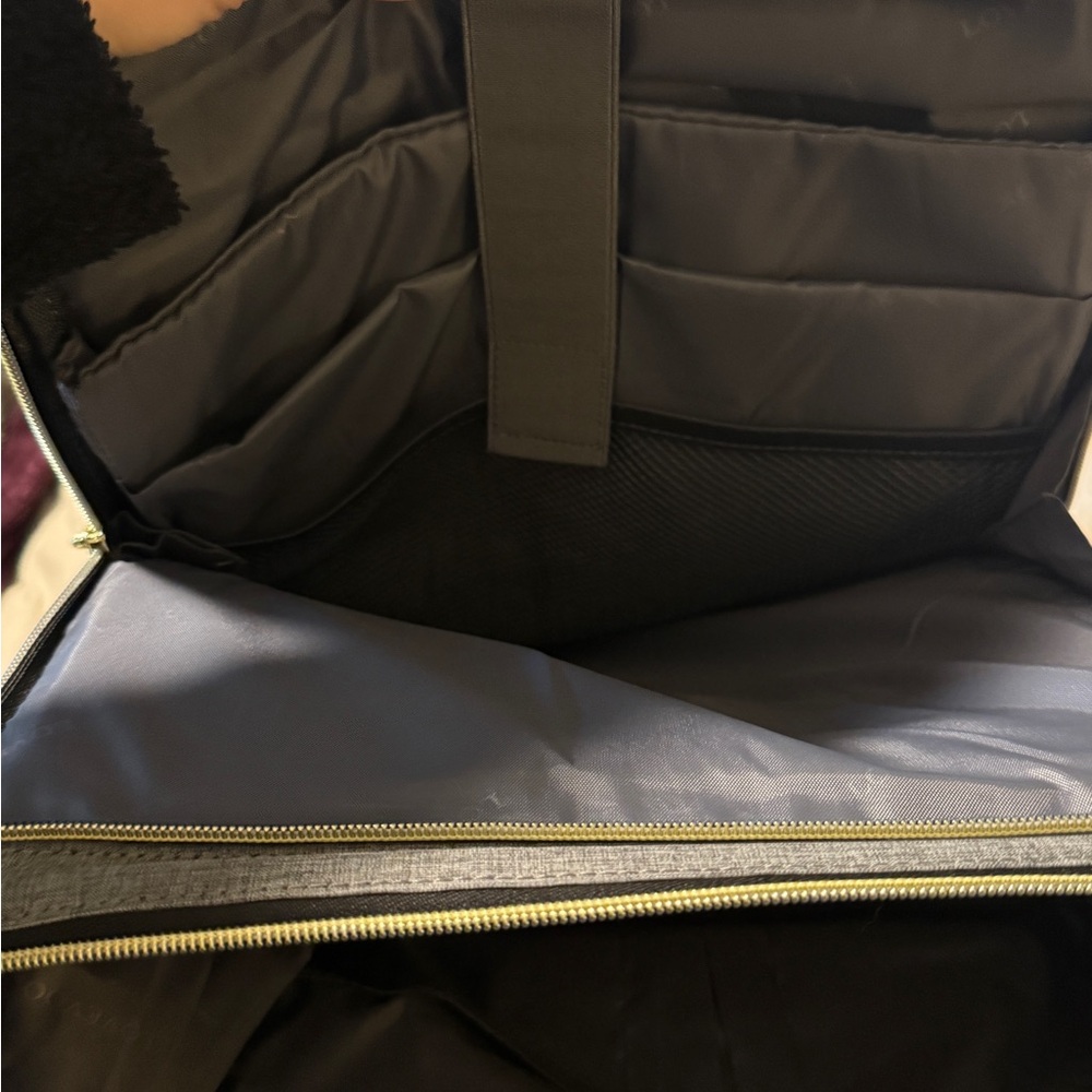 LOVEVOOK Gray Diaper Bag Backpack Large Travel Baby Bag Multi Pocket Minimalist - Picture 10 of 16